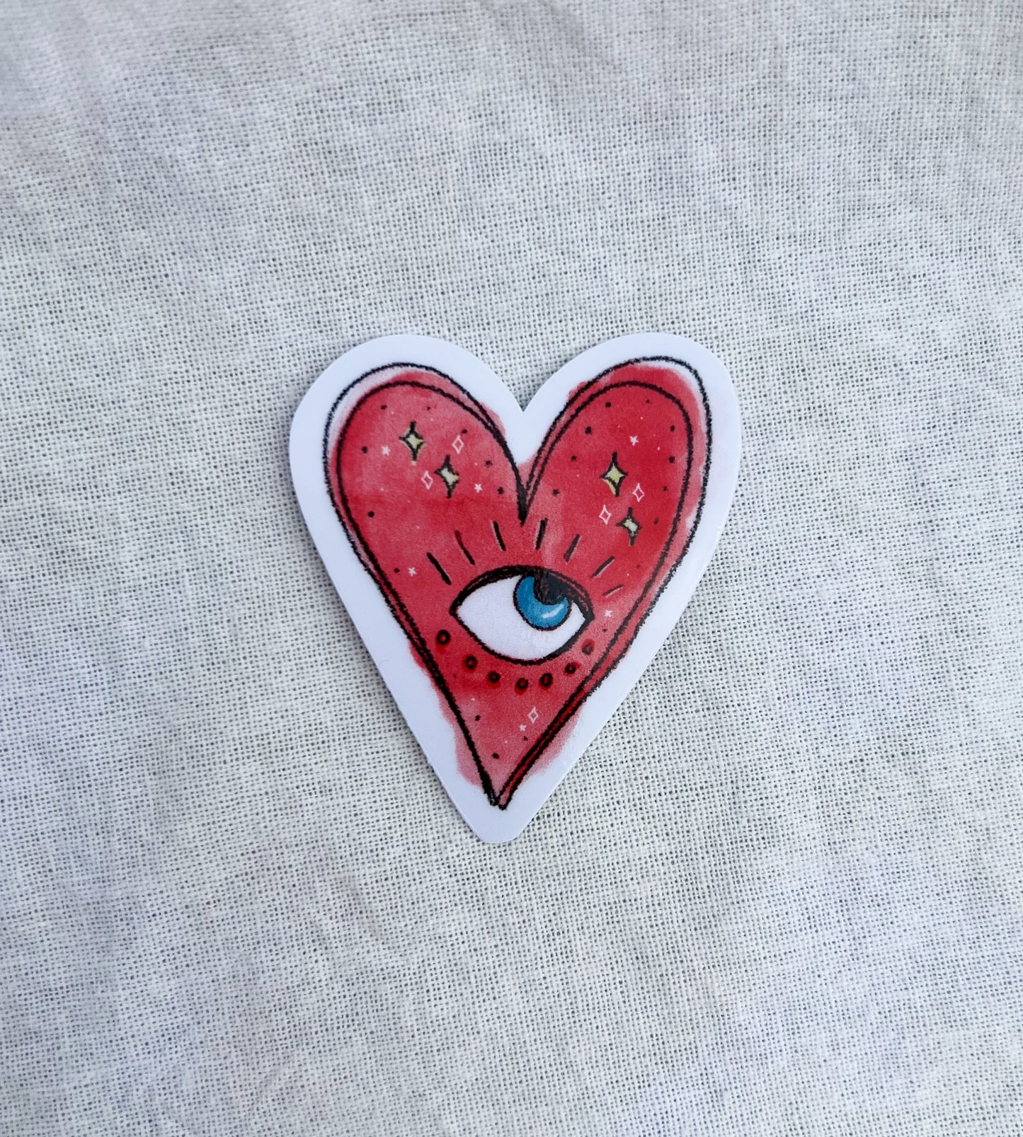 Heart + Eye Sticker