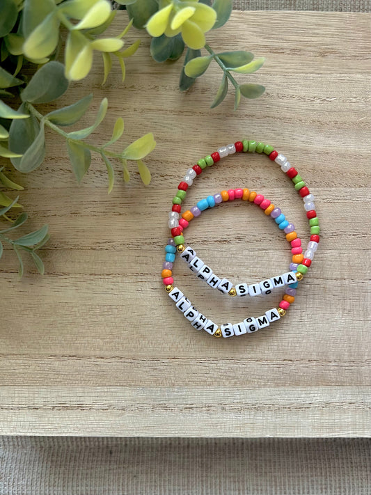 Alpha Sigma Bracelet