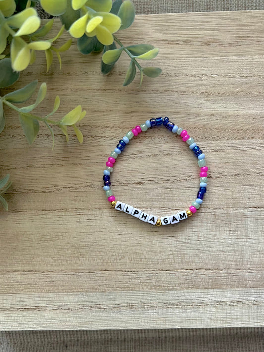 Alpha Gam Bracelet