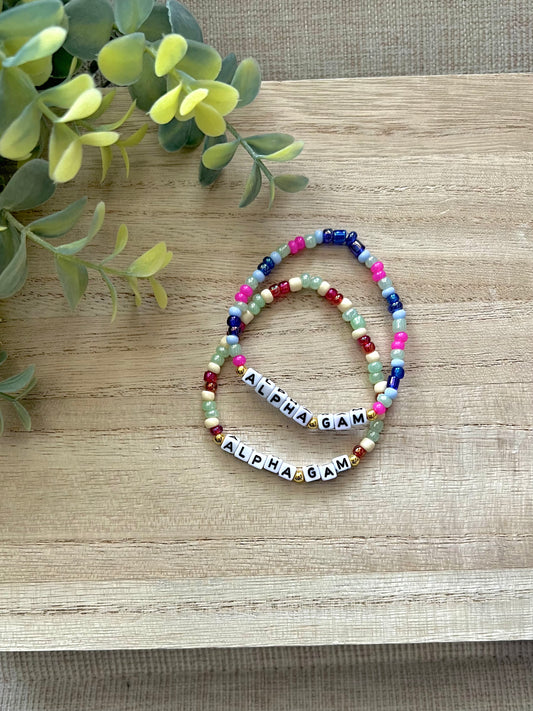 Alpha Gam Bracelet