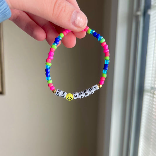 "Be Happy" Bracelet
