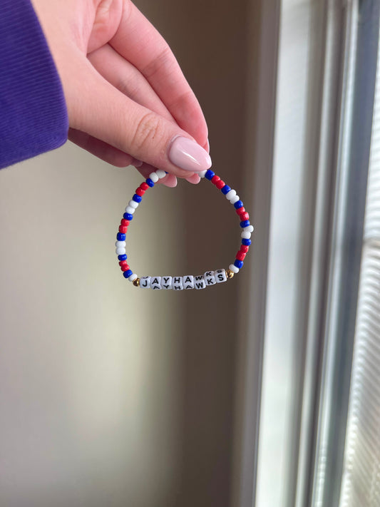 Jayhawks Bracelet