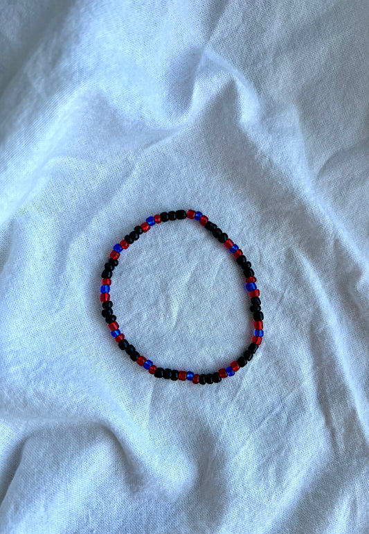Red & Blue Mens Bracelet
