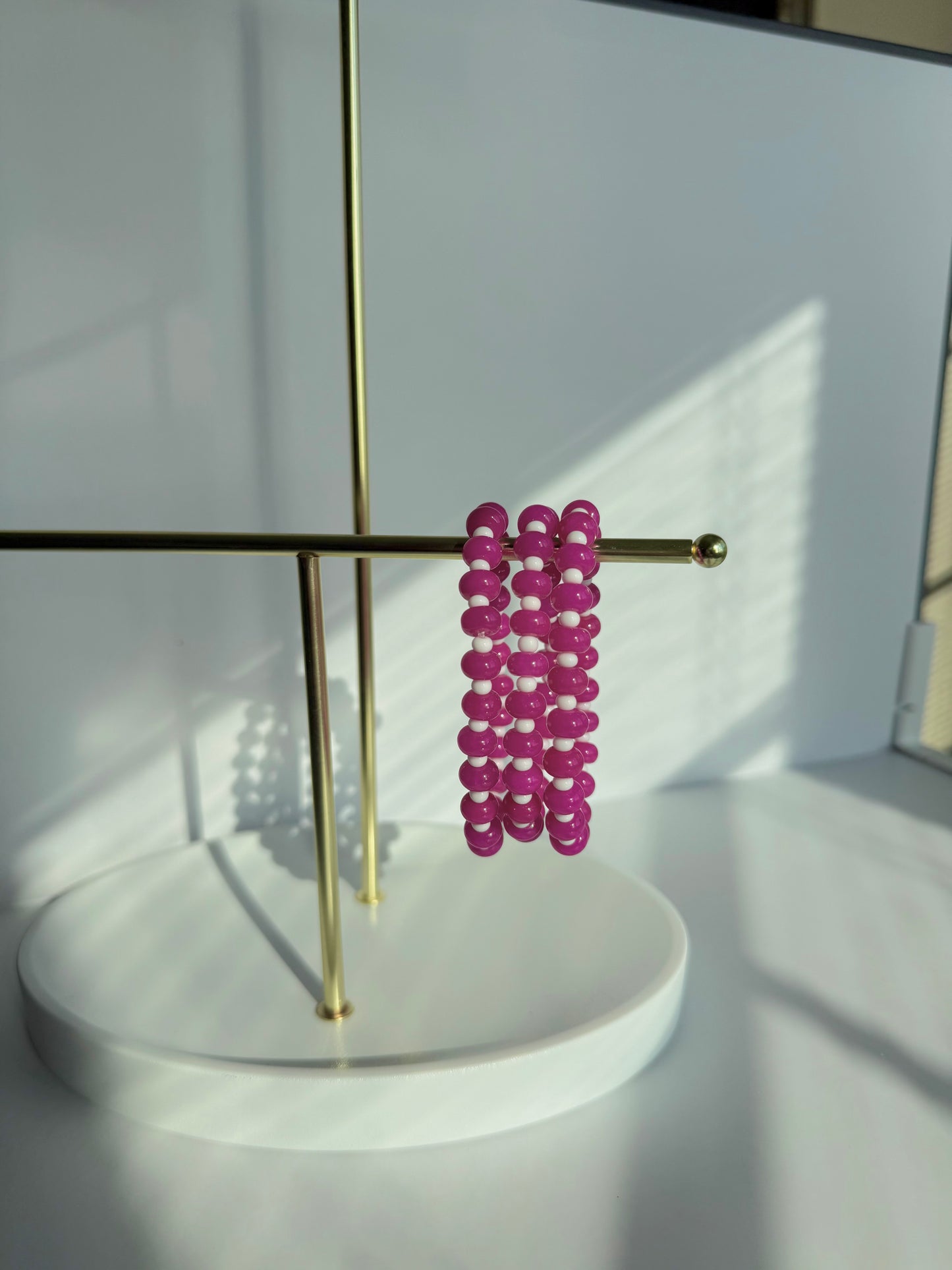 Berries and Cream | Beaded Bracelet
