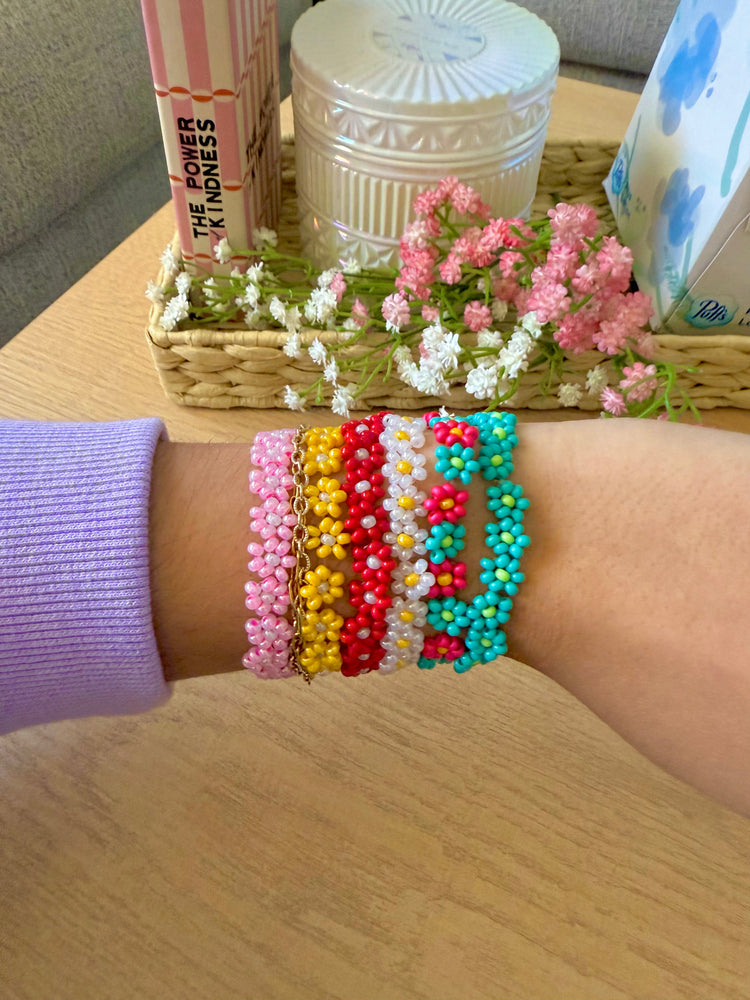 Beaded Flower Bracelets