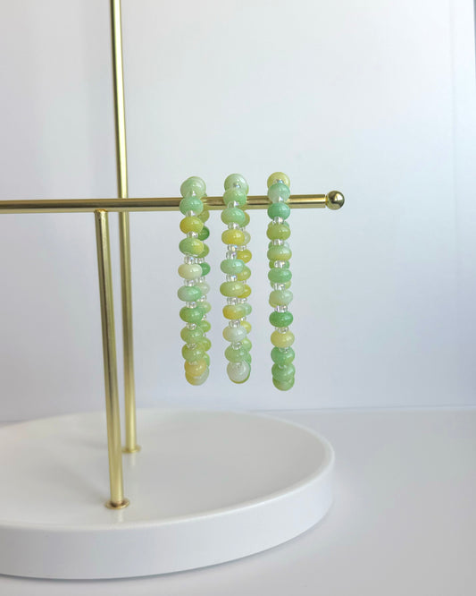 Lime Slush Glass Beaded Bracelet