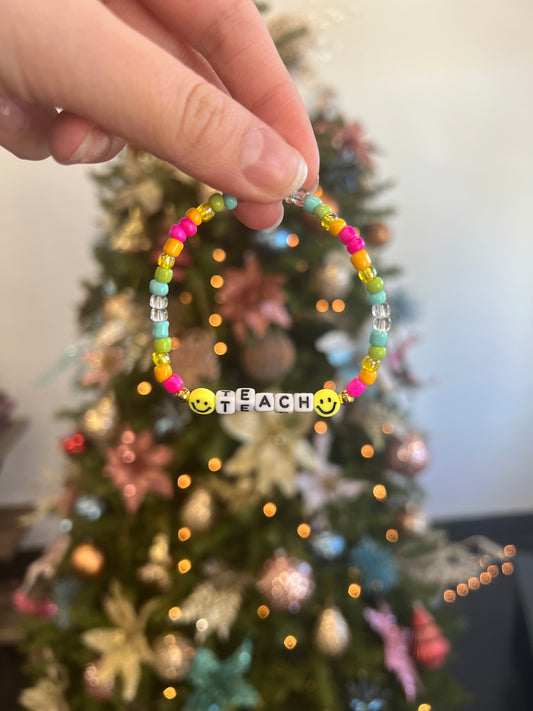 Smiley Teacher Bracelet