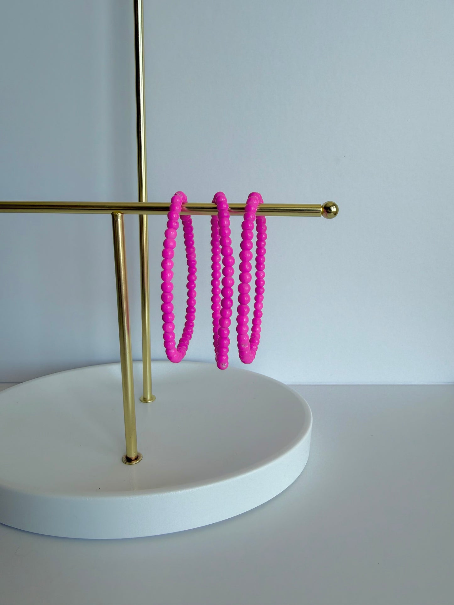 Pop of Pink | Beaded Bracelet