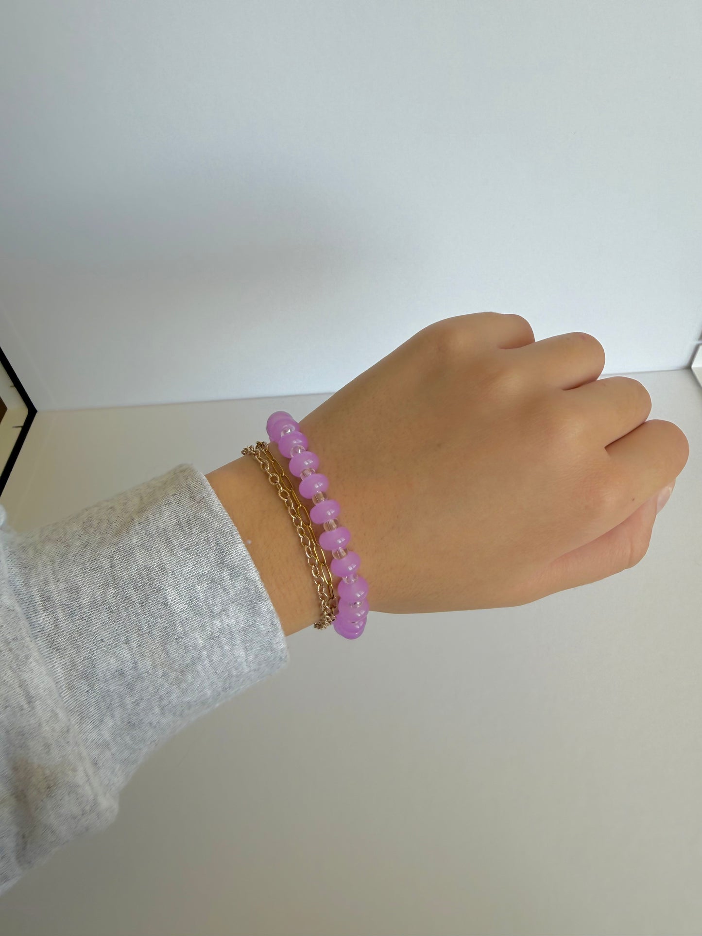 Lovely Lilac | Beaded Bracelet