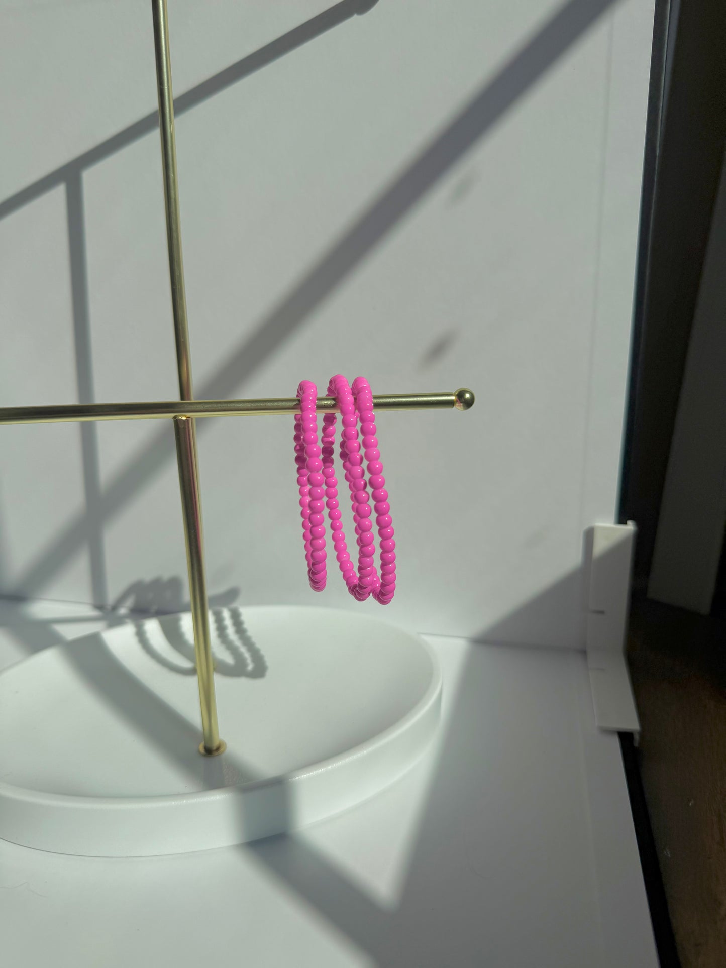 Pop of Pink | Beaded Bracelet