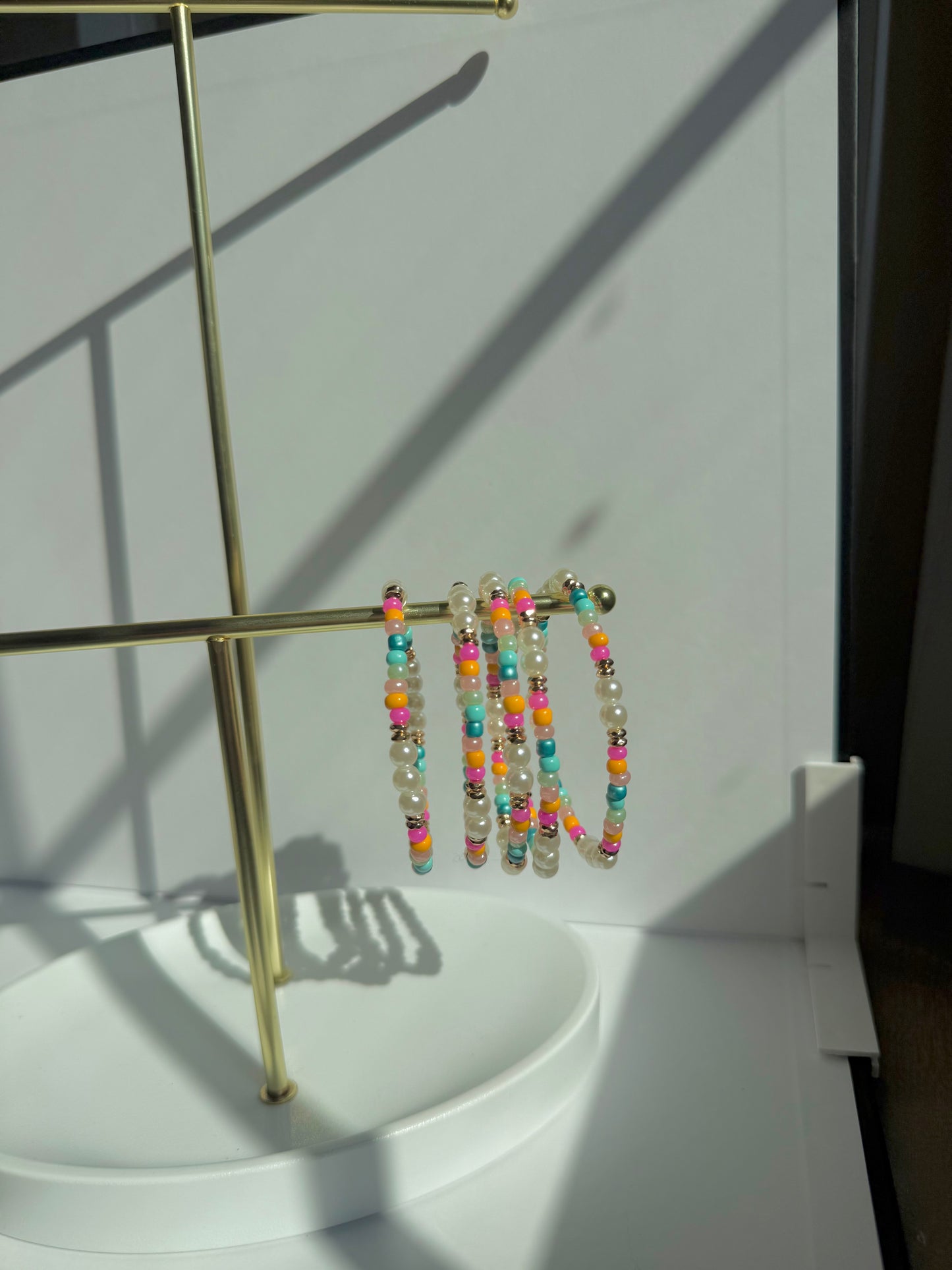 Sunset Pearl | Beaded Bracelet