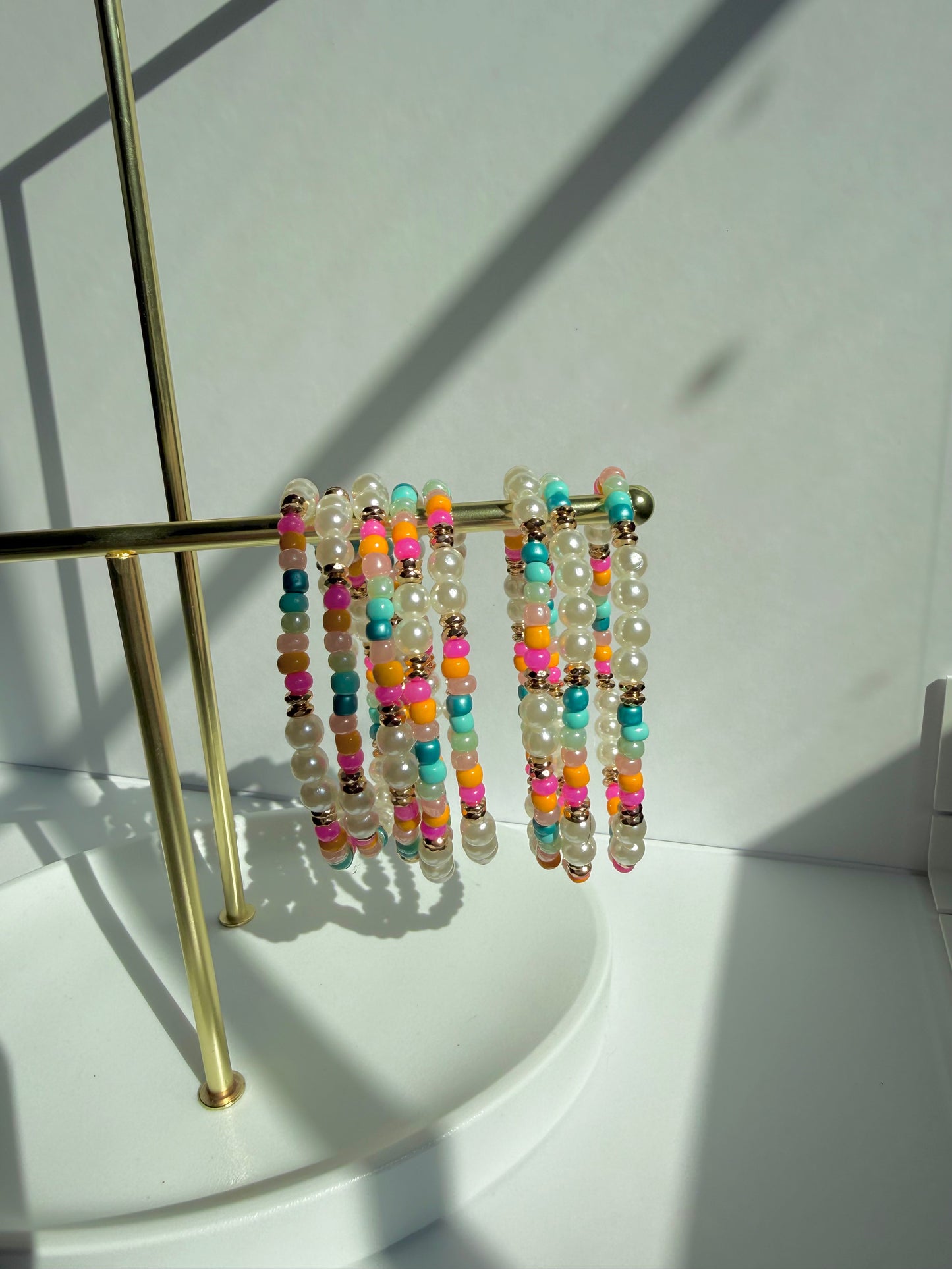 Sunset Pearl | Beaded Bracelet