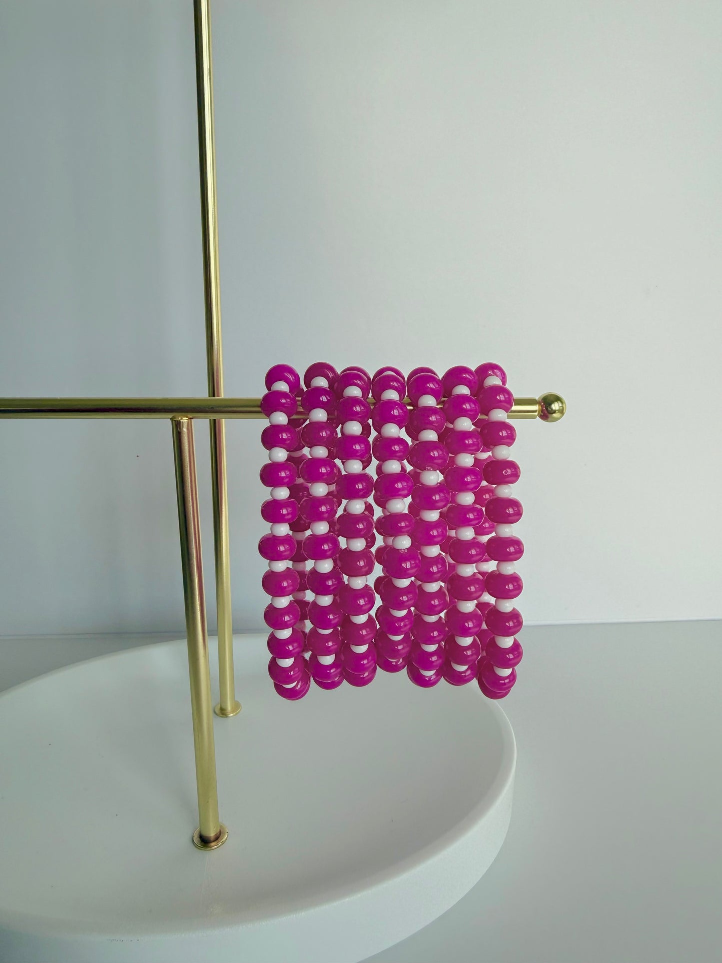 Berries and Cream | Beaded Bracelet