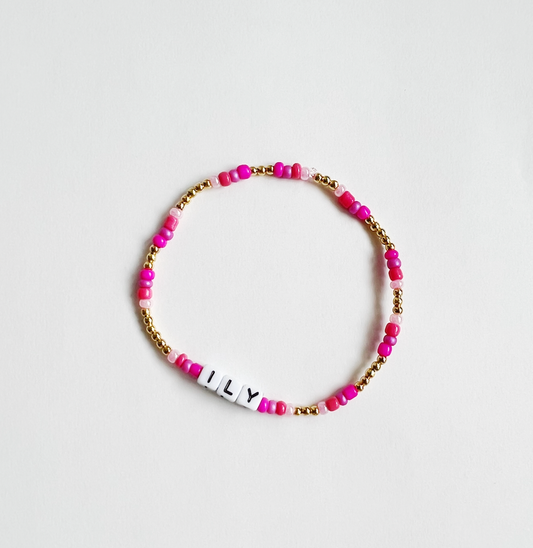 ILY Pink Bracelet